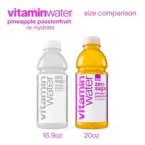 Image of vitaminwater Zero Sugar Pineapple Passionfruit Re-hydrate Nutrient Enhanced Water Bev. 20 oz. 12 pack