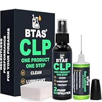BTAS Pistolenreiniger und -schmiermittel (CLP), Pistolenöl-Reinigungsset, Universelle Lösung, 60g Reinigungsspray und 30g Schmieröl