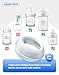 Replacement Baby Bottle Nipple Ring Collars for Philips Avent Natural & Glass Natural Baby Bottles, Not for Avent Anti-Colic Bottles, BPA Free Bottle Screw Rings Collar for Avent, 6 Pack
