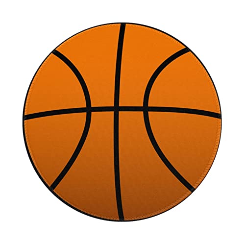 Tapis de souris rond basket-ball pour ordinateur à la maison