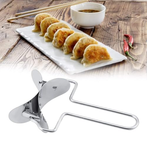 2 Pcs Dumpling Cutter, Stainless Steel Dumpling Wrapper Skin Dough Cutter Dumpling Wrapper Tools for Home Kitchen DIY - Image 3