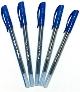 Saino Softek Use & Throw Ball Point Pens Blue ( 100 Pens)
