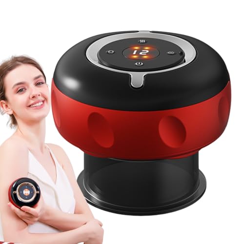Masaje Con Ventosas | Terapia Con Ventosas Para Hombros - Dispositivo Eléctrico De Masaje Al Vacío Para Adultos Alivio Muscular En Piernas Espalda Cuello Y Cuerpo