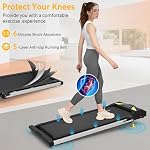 4 in 1 Laufband für Zuhause 12 km/h mit Neigung Walking Laufband Pad, Standardmodell 1-10 km/h, LED-Anzeige, Geräuscharme Laufbänder Fernbedienung für Zuhause und Büro – Bild 5