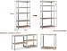 Nyana Home | Set de 2 Estanterías Metálicas Galvanizadas | 875Kg 5...