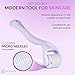 Lolysenta Derma Roller 0.25mm, Titanium Microneedle Roller for Face, Microdermabrasion Facial Roller, Microneedling Dermaroller, Includes Storage Case