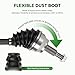 Front Left CV Axle Shaft Assembly (Only fit AWD, with 1 Speed Transfer Case) for Jeep Grand Cherokee 2011-2021, for Dodge Durango 2011-2022, 3.0L 3.6L 5.7L 6.2L 6.4L, for 66-3759,Driver Side