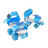 Zapatillas de skate antideslizantes en las cuatro ruedas con una producción de material resistente al desgaste de alta calidad, solo el pie que apunta suavemente al suelo puede frenar, de manera conveniente y segura.