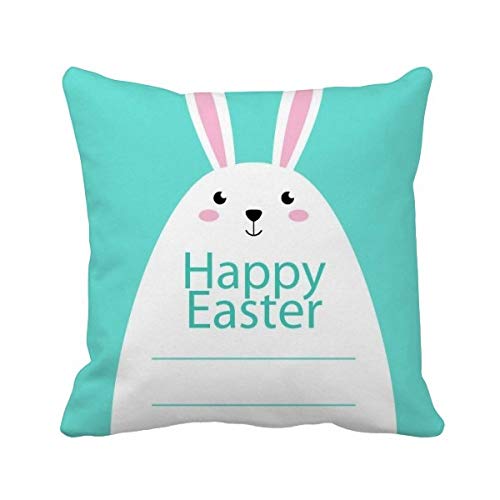 Housse de coussin motif lapin bleu lavable pour protéger votre canapé