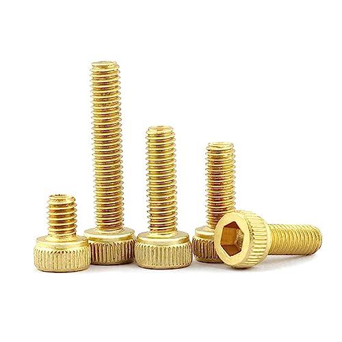 Boulon à six pans creux en laiton M2 x 8mm pour fixation de meubles, 50 pièces