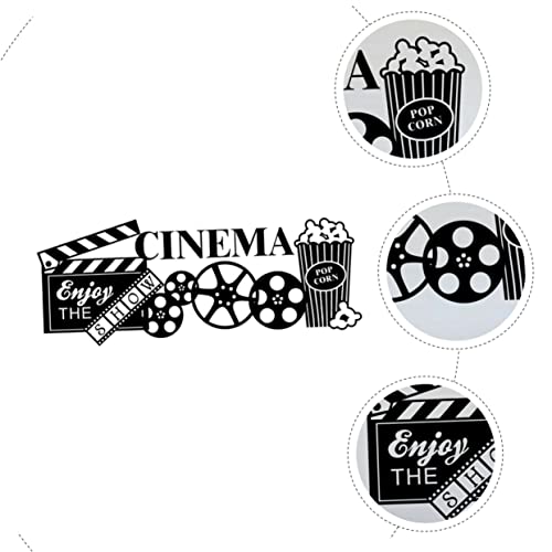Hoement Adesivo De Parede De Cinema Adesivos De Pôster Enfeites De Casa Bandeira Cutom Adesivo De Pa