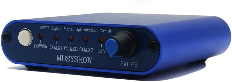 MUSYSHOW DS001 Audio Switch SPDIF Coaxial Optical Digital Signal Optimization Corrector Support 4 Input 1 Output multiplexer Splitter Digital Switch Selector Box