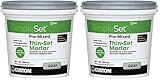 CUSTOM BLDG PRODUCTS SimpleSet Pre-Mixed Thin-Set Mortar 1 QT (Pack of 2)