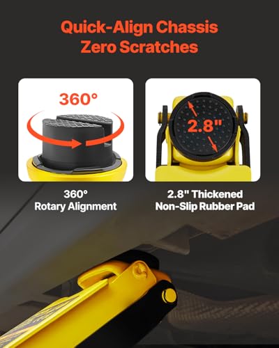 VEVOR hydraulischer Rangierwagenheber, 2,5 t Tragkraft Scherenwagenheber, 85-380 mm Höhenbereich...