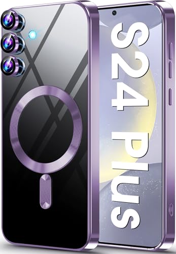 Coque Galaxy S24 Plus transparente idéale pour charger en voiture sans fil