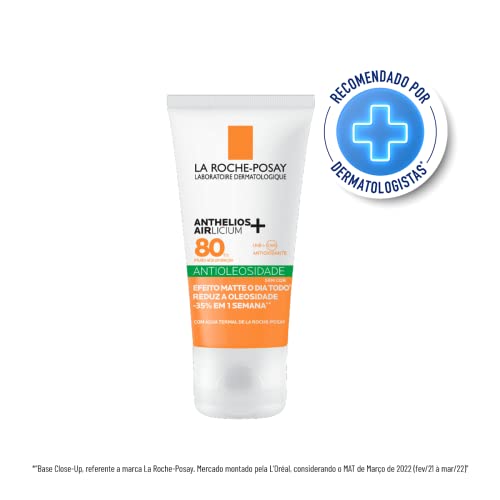 La Roche-Posay, Anthelios Airlicium, Protetor Solar Facial Antioleosidade, Controle e Redução da Ole