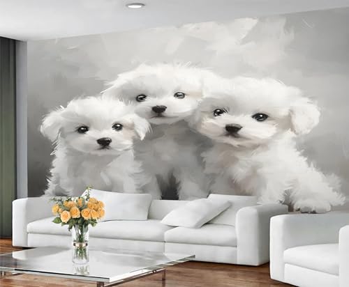 Papier peint mural blanc imperméable pour protéger et décorer le salon