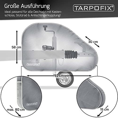 Tarpofix® Deichselabdeckung Wohnwagen | Deichselhaube für PKW Anhänger – Ansicht 2