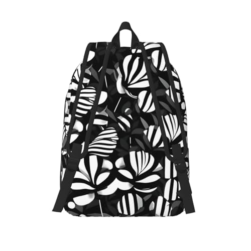 Sac à dos de voyage à rayures avec grand compartiment ordinateur - 3