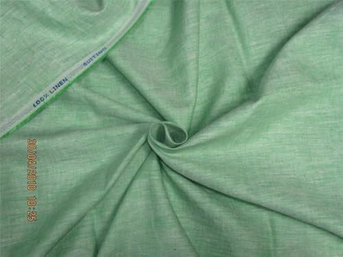 Tissu en lin épais vert de 147,3 cm pour remplacer vos tissus fragiles qui s'usent