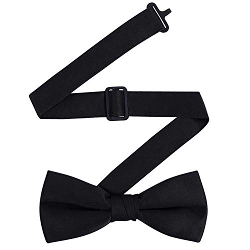 S.H. Churchill & Co. Men's Satin Backless Vest & Bow Tie Set Black, Fit All (Adjustable) - Thumbnail 3