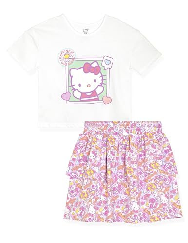 Hello Kitty Girls 2-Piece T-Shirt and Skirt Set