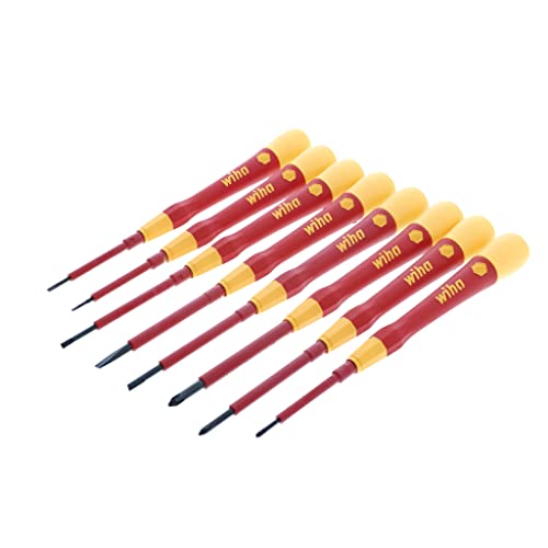 Tournevis isolés de précision fente Phillips 8 pièces manche Pico grip souple outillage électricien