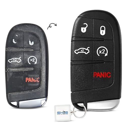 Coque de clé pour Dodge Charger et Chrysler 300 boîtier télécommande intelligente sans clé