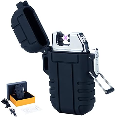 Isqueiro de Plasma de Pulso Eletrônico Recarregável USB À Prova D...