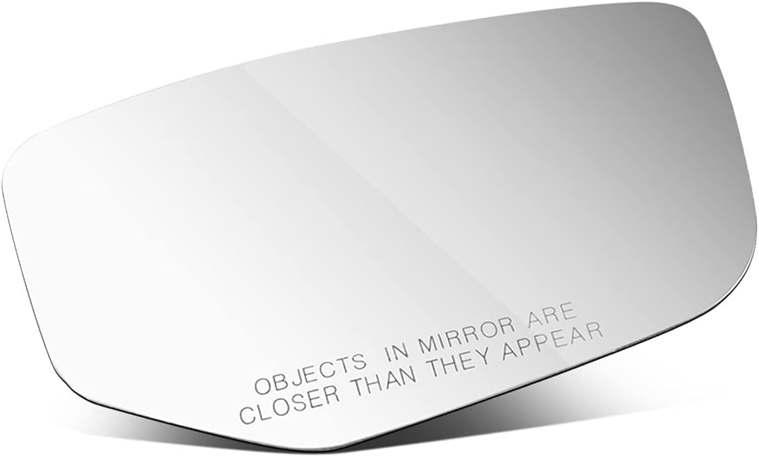DNA Motoring OEM-MG-0581 Factory Style Powered Adjustment Right Passenger Side Mirror Glass Non-Heated Compatible with 2013-2017 Accord,w/Back Plate
