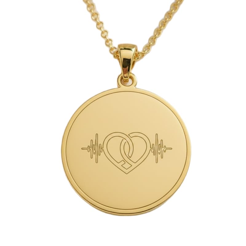 Collier pendentif cœurs entrelacés en argent sterling 925 plaqué or de haute joaillerie