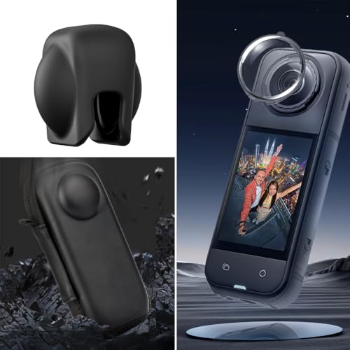 Image of Yantralay Insta 360 ONE X5 Accessories Combo - Lens Guard, Silicone Lens Cap, Tempered Glass Screen Protector & Shockproof Camera Pouch Protective Kit
