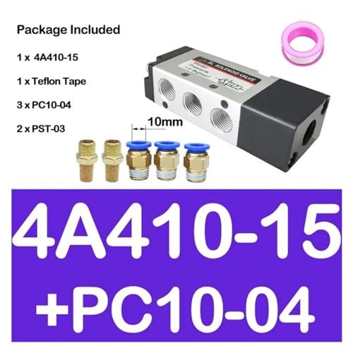Distributeur pneumatique 4A410-15 1/2 valve de commande pour vérin - 3