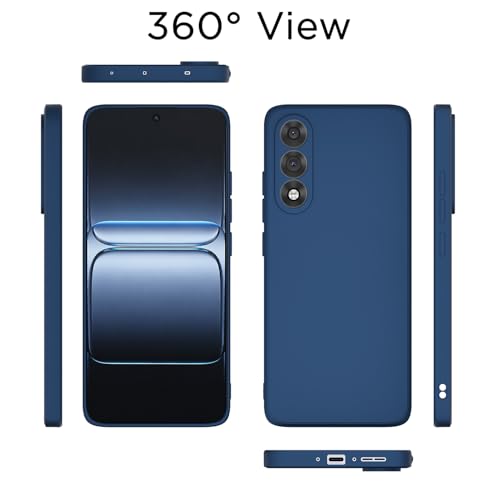 Image of Outlouders Back Cover for OnePlus Nord 5 5G | Camera Protection | Durable Soft Matte Silicone Bumper Case (Blue)