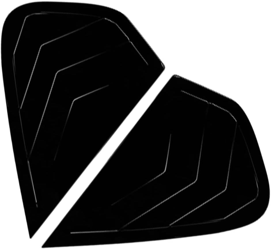 MACHSWON Rear Side Window Louvers, Car Rear Louver Covers Compatible with BMW X6 E71 2008-2014 (After June 2008), Glossy Black, 2 pcs