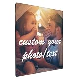 Fathers Day Custom Canvas Prints with Your Photos Picture and Text Personalized Wall Art Canvas Name