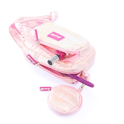 Girabrilla Nice Group Puffer Borsa Pochette, 1 Borsetta A Tracolla Rosa Con Porta Monete Per Bambine - 3