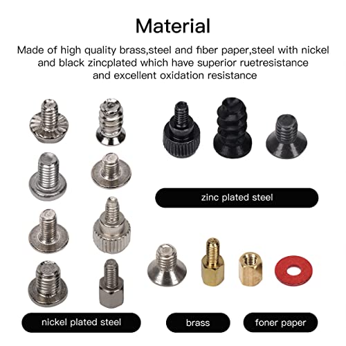 450Pc Computer Motherboard Standoffs Screws Kit, Replacement Computer Screws For Motherboard Hdd Hard Drive 2.5" Ssd Hard Drive Pc Fan Graphics Chassis Atx Case Mounting, For Pc Diy & Repair #TOP1