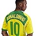 Brazil Ronaldinho #10, Ronaldo #9 Men’s Soccer Jersey Fan Edition – Short Sleeve Training & Casual Shirt – Home 2004/05 (US, Alpha, XX-Large, Regular, Regular, Opti Yellow/Apple Green #10)