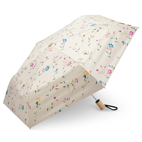 G4Free 42 Inch UPF 50+ UV Protection Travel Sun Umbrella with Wooden Handle by G4Free - Used condition - US$14.99