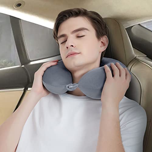 urnexttour Travel Pillow, 100% Pure Memory Foam Travel Neck Pillow, Soft & Support Airplane Pillow for Headrest Sleep, Grey - Thumbnail 6