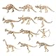 WANGCL 12 Stück Ausgrabung Dinosaurier Fossilien Skelett Simulation Spielzeug Archäologische Kinder Spielfiguren