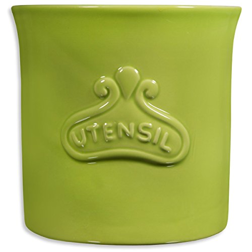 Home Essentials Round Utensil Crock Lime