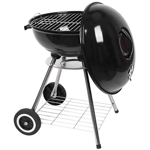 18 Inch Round Kettle Charcoal Grill, Portable Backyard Steel BBQ Oven with Wheels, Outdoor Patio Barbecue Cooker with Ash Catcher for Camping, Picnic, Party -  WEI-GL, 147feae5-e26e-478e-8983-be1adc6e8e92