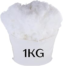 Hollow Fibre Stuffing/Filling/Fill Toys, Pillows, Cushion Covers,Polyester Filling, Craft High Grade Hollowfibre Filling (1KG)