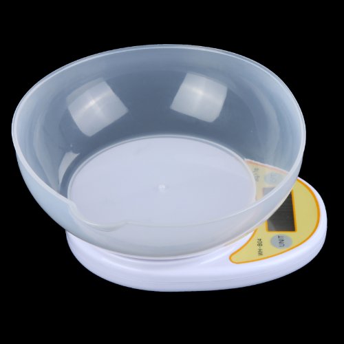 Anself Display de LCD portátil Digital eletrônica cozinha escala 5kg/1G comida parcela pesando equil