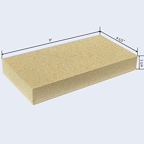 Protalwell Woodstove Firebricks, Upgrade Fire Bricks Replacement For Us Stove Fbp6, Size 9" X 4-1/2" X 1-1/4", 6-Pack #TOP1