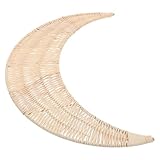 Design : la forme de lune ajoute une touche de romantisme et de à votre décoration. suspension en rotin faite à la main. décoration rustique en rotin