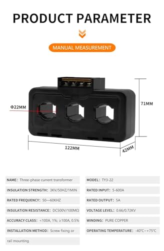 Transformateur de courant triphasé pour optimiser l'espace de mesure - 5