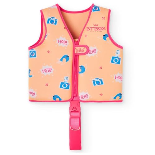 Chaleco Flotador Bebes - Natación, Piscina o Playa -Protección UPF 50+ -Neopreno de 5 mm -Doble Cierre de Seguridad - S (11-19 kg) - M (19-30 kg) (Flash, S)